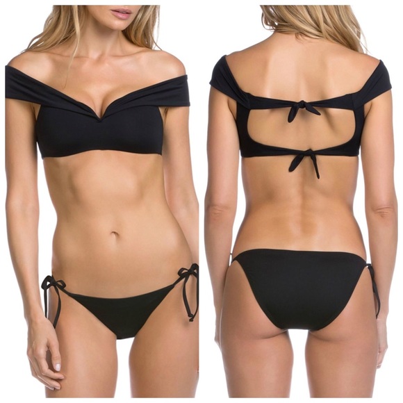 becca tie shoulder bikini top